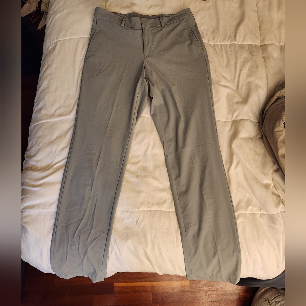 Men's Nordstrom Tech Smart Trim Fit Light Grey Pants